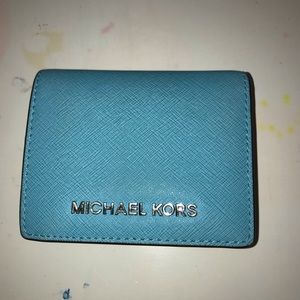 Michael Kors blue wallet